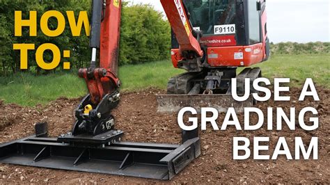 how to grade with an excavator